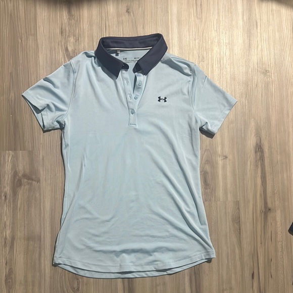 Under Armour Women's Light Blue Polo Shirt - Picture 1 of 1
